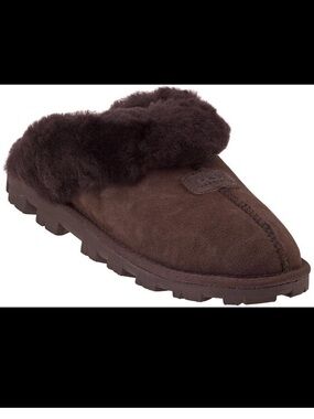 UGG Coquette Brown Sheepskin Slippers Women’s